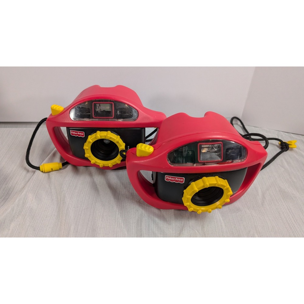 Fisher-Price Perfect Shot 73817 Set of 2 -35mm Film Camera Vintage Kids Toy
